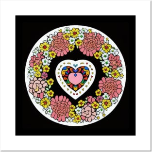 Colorful heart design | Posters and Art